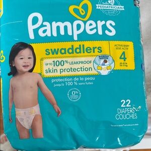 Swaddlers Diapers - Size 4, White